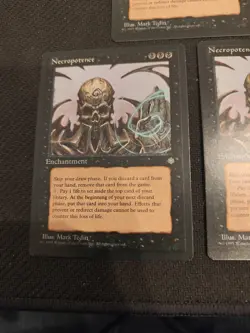 3x MTG Necropotence Ice Age Rare LP 1995 Magic The Gathering - Image 3