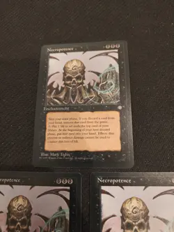 3x MTG Necropotence Ice Age Rare LP 1995 Magic The Gathering - Image 4