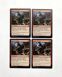 MTG MAGIC THE GATHERING 4X IMPACT TREMORS DRAGON OF TARKIR ENCHANTMENT ♨ - Image 1
