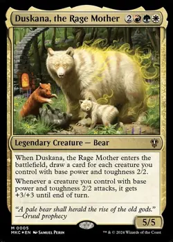 NM Foil Duskana, the Rage Mother, MTG, Murders at Karlov Manor, Magic, 5 - Image 1