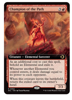 Champion of the Path - Extended Art Lorwyn Eclipsed MTG - Image 1