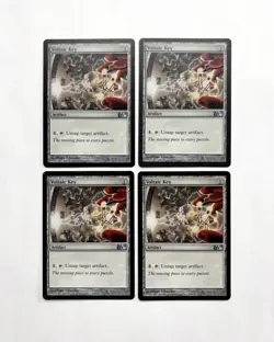 MTG MAGIC THE GATHERING 4X VOLTAIC KEY CORE SET M11 ARTIFACT SILVER UNC ♨ - Image 1