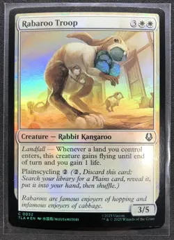 MTG Magic the Gathering Rabaroo Troop Avatar The Last Airbender FOIL #32 - Image 1