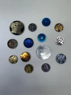Pokemon TCG Coins Rare Vintage Pikachu Gengar Deoxys Arceus - Image 1