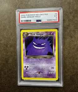 2002 POKEMON NEO DESTINY #6 DARK GENGAR-HOLO PSA 5 - Image 1