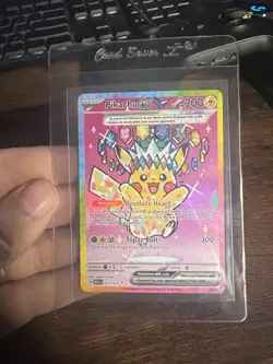 Pokemon Pikachu EX SIR 277/217 Ascended Heroes English - Pack Fresh - NM - Image 1