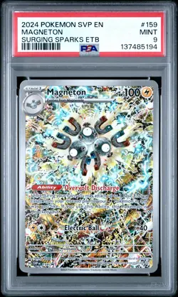 2024 POKEMON SVP EN-SV BLACK STAR PROMO #159 MAGNETON PSA 9 - Image 1