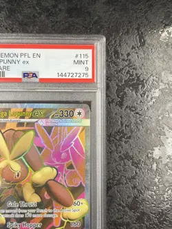 2025 POKEMON PFL EN MEGA LOPUNNY ex ULTRA RARE #115 💎 PSA 9 - Image 2