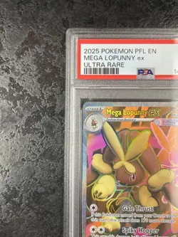 2025 POKEMON PFL EN MEGA LOPUNNY ex ULTRA RARE #115 💎 PSA 9 - Image 3