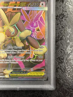 2025 POKEMON PFL EN MEGA LOPUNNY ex ULTRA RARE #115 💎 PSA 9 - Image 5