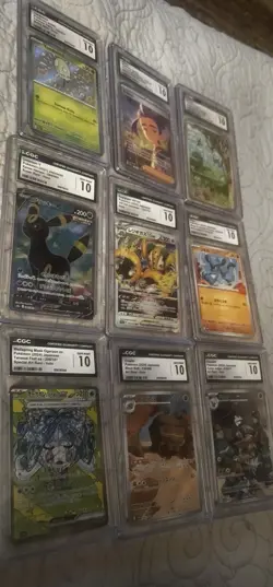 Pokemon Bundle Lot Of 9 CGC 10 Unbreon, Regigigas, Riolu, + More! - Image 1