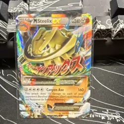 Pokemon Mega Steelix EX Full Art Ultra Rare Holo XY Steam Siege 68/114 240HP - Image 2