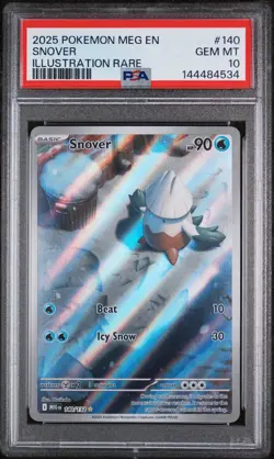 2025 Pokemon Meg En Snover Illustration Rare PSA 10 Gem Mint - Image 1