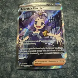 Pokemon Acerola's Mischief Trainer Mega Evolutions 165/132 Full Art - Image 1
