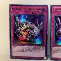 Cybernetic Overflow DUOV-EN100 X2 Ultra Rare 1st Edition NM Yugioh TCG - Image 2