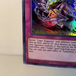 Cybernetic Overflow DUOV-EN100 X2 Ultra Rare 1st Edition NM Yugioh TCG - Image 5