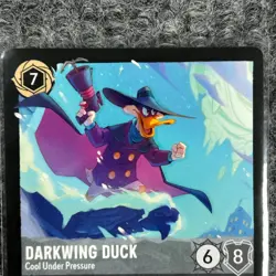 Disney Lorcana Winterspell Darkwing Duck Cool Under Pressure 192/204 Legendary M - Image 3