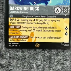 Disney Lorcana Winterspell Darkwing Duck Cool Under Pressure 192/204 Legendary M - Image 4