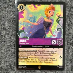 Disney Lorcana Winterspell Anna Soothing Sister 50/204 Legendary NM/Mint - Image 1