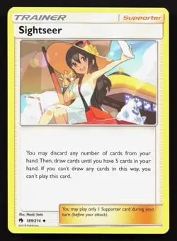 Sightseer 189/214 Lost Thunder NM Pokemon Card TCG - Image 1