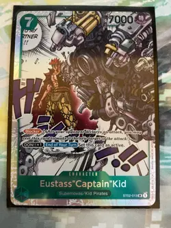 One Piece Card Game Eustass Captain Kid ST02-013 SR Super Rare Foil NM English - Image 1
