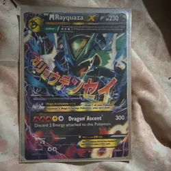 Pokemon Mega Rayquaza EX 51/108 230 HP 300 Attack Pokemon Card English - Image 1