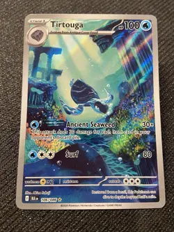 Tirtouga 106/086 Pokemon TCG SV Black Bolt Illustration Rare Holo Near Mint Card - Image 1