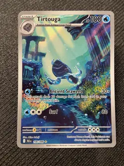 Tirtouga 106/086 Pokemon TCG SV Black Bolt Illustration Rare Holo Near Mint Card - Image 3