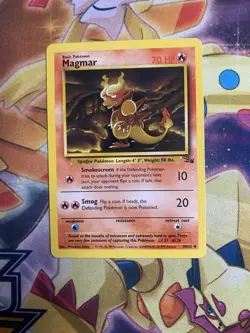 Pokemon Card Magmar Base Set 39/62 Unlimited Fossil WOTC Near Mint - Image 1