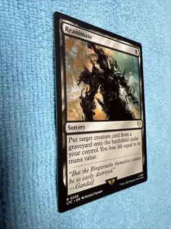 Reanimate 0206 Non Foil Rare LOTR Commander MTG Near Mint - Image 2