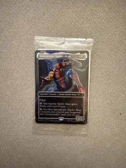 Hasbro Marvel Legends Magic The Gathering Spectacular Spider-Man CARD ONLY - Image 1