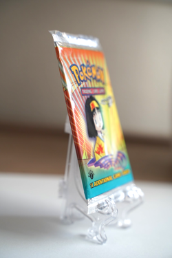 Pokemon TCG Gym Heroes 1st Edition Booster Pack Erika Art WOTC 1999 SEALED - Image 4