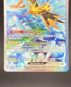 Zapdos ex 202/165 Pokemon TCG SV: Scarlet & Violet 151 SIR Full Art NM - Image 4