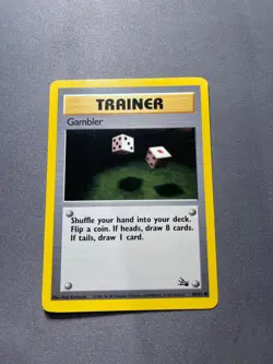 Pokemon TCG - Gambler - Fossil Unlimited - 60/62 Wizards 1999-2000 - Image 1