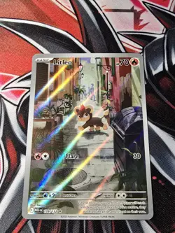 Pokemon TCG Litleo 139/132 Me01: Mega Evolution Holo - NM - Image 1
