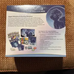 Pokemon TCG: Sword & Shield SILVER TEMPEST Elite Trainer Box ETB NEW/Sealed - Image 2