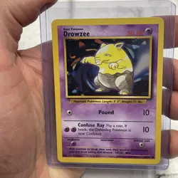 Drowzee - 49/102 - Common - Unlimited Edition NM/MT English Pokemon Base Set Vtg - Image 1