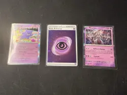 Pokemon 151 Mewtwo 150/165 Holo - Gengar 094/165 Holo - Psychic 005 Cosmo Holi - Image 1