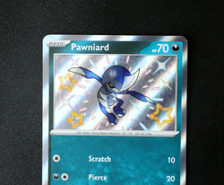 Pokemon Card TCG - Pawniard 185/091 - Paldean Fates - Baby Shiny Rare - NM ⭐ - Image 2