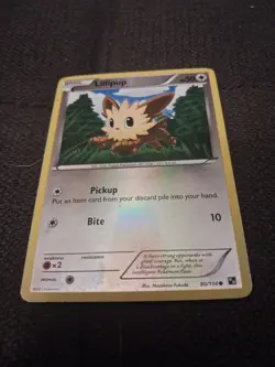 Pokemon Lillipup TCG Black White Base Set Reverse Holo Card 80/114 LP Condition - Image 3