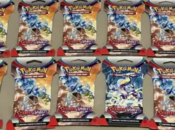 Pokemon Scarlet & Violet Base Set Sleeved Booster Packs Lot of 20 All 4 Art - Image 4