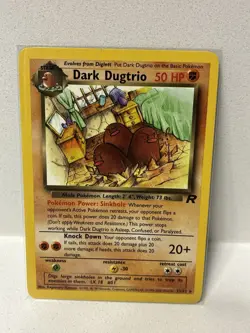 Pokemon TCG: 2000 Dark Dugtrio 23/82 Team Rocket Non-Holo Rare HP / Damaged - Image 4