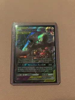 Pokemon Mewtwo & Mew GX Ultra Rare TAG TEAM Holo 71/236 SM-Unified Minds 270HP - Image 1
