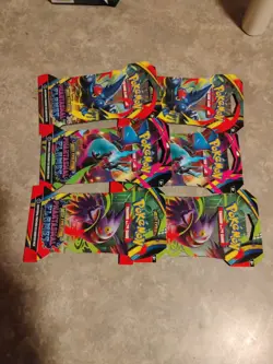 Pokemon TCG Mega Evolution Phantasmal Flames Sleeved Booster Pack LOT X 10 - Image 1
