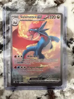 Pokemon TCG Salamence EX 187/159 Sv09: Journey Together SIR Holo 320 HP - Image 1