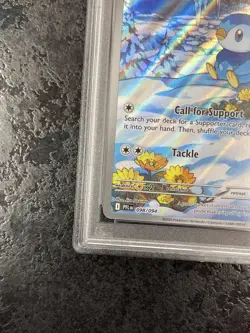 2025 POKEMON PFL EN PIPLUP ILLUSTRATION RARE #098 - PSA 8 - Image 4