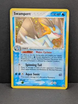 Swampert 11/106 Emerald Holo Ultra Rare Pokemon TCG Nintendo LP+ - Image 1