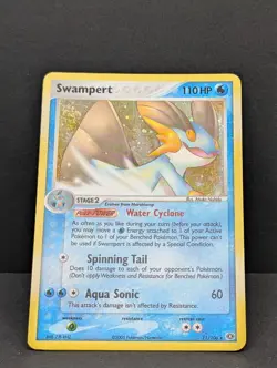 Swampert 11/106 Emerald Holo Ultra Rare Pokemon TCG Nintendo LP+ - Image 3