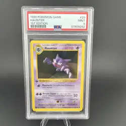 1999 Pokemon Haunter 29/102 Base Set Shadowless 1st Edition PSA 9 - Image 1