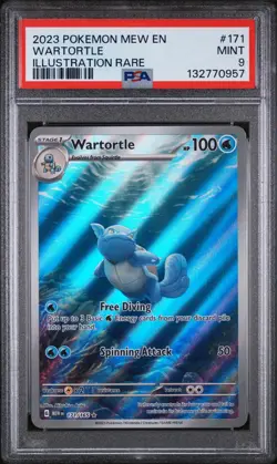 2023 Pokemon 151 Wartortle #171 PSA 9 - Image 1